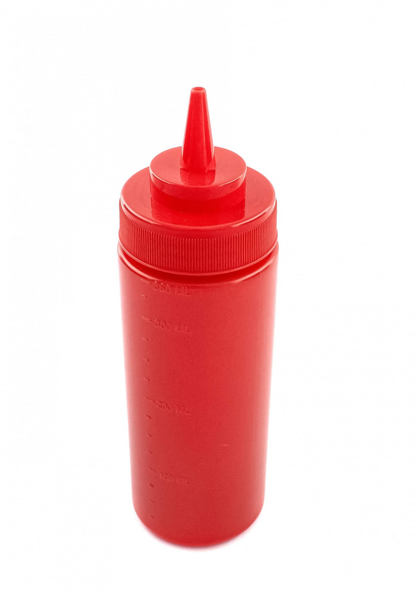 Пляшка для соусів з мірною шкалою червона 360 мл