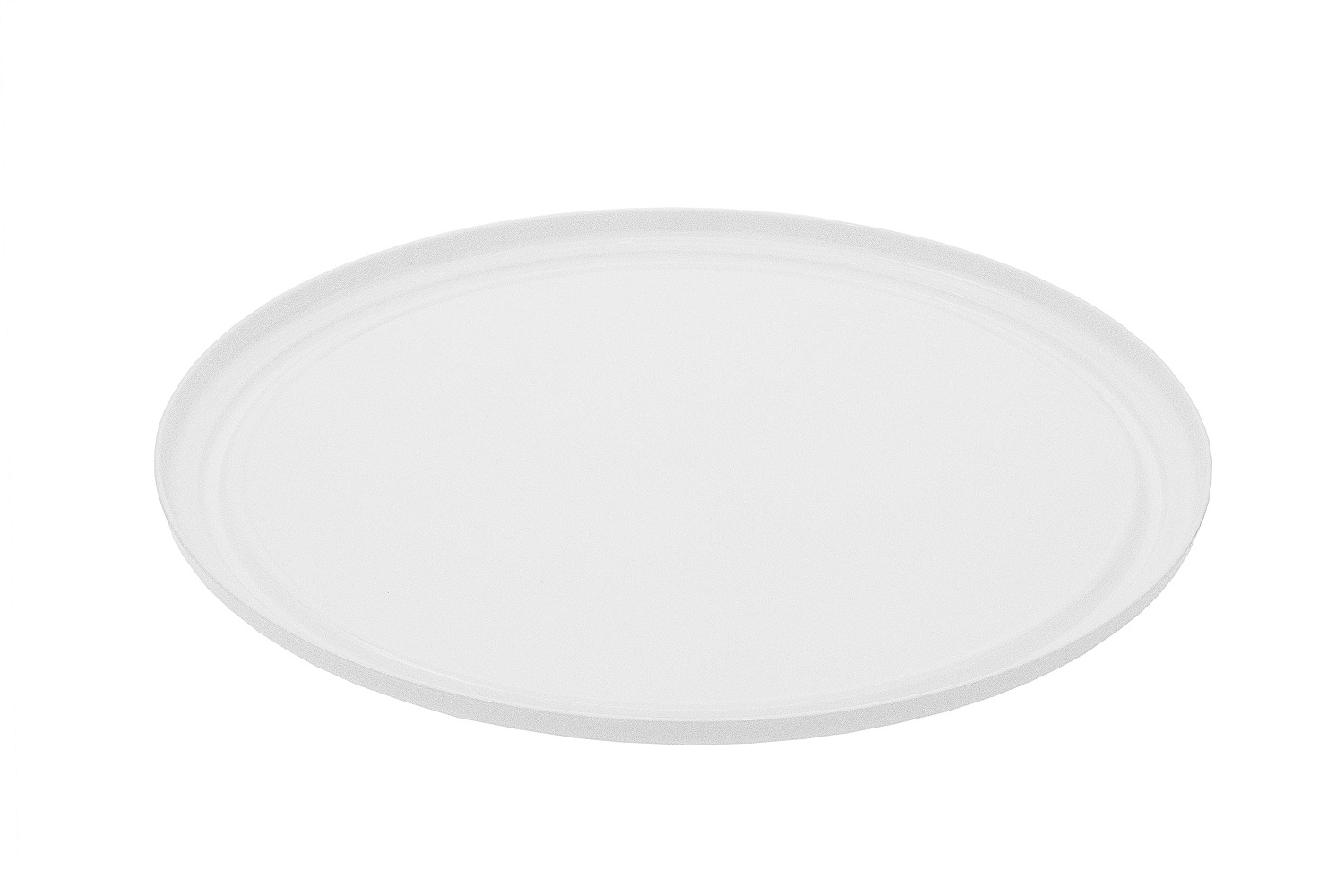 Блюдо для викладки кругле з полікарбонату 38,5 см біле