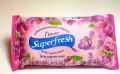 Влажные салфетки Super Fresh (Супер Фреш) Flower не содержат спирт 15 шт. Зображення №2