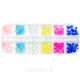 Стрази для манікюру Aoyasiyue Nail Decoration асорті в пластиковій упаковці 12 шт № 1 Яркі кольорові. Изображение №2