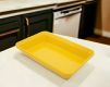 Блюдо для викладання продуктів з меламіну 30×19,5×5,5 см жовте. Изображение №2