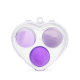 Набір спонжів для макіяжу у футлярі бьютіблендер Puffy 3 штуки, фіолетовий. Изображение №4
