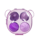 Набір спонжів для макіяжу у футлярі 4 штуки Puffy, фіолетовий. Изображение №4