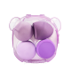 Набір спонжів для макіяжу у футлярі 4 штуки Puffy, фіолетовий. Изображение №5