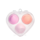 Набір спонжів для макіяжу у футлярі бьютіблендер Puffy 3 штуки, рожевий. Зображення №4