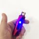 Запальничка електрична, електронна спіральна запальничка подарункова, сенсорна USB. Колір червоний. Зображення №5