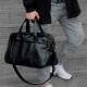 Сумка чоловіча - жіноча / сумка для фітнесу / Дорожня сумка. Модель №1658. Колір чорний. Изображение №2