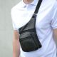 Чоловіча сумка з натуральної шкіри, тактична сумка - месенджер чорна, тактична сумка на груди. Зображення №26