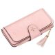 Клатч портмоне гаманець Baellerry N2341, невеликий гаманець жіночий, міні гаманець дівчині. Колір: рожевий. Изображение №4