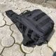 Якісна тактична сумка, укріплена чоловіча сумка, рюкзак тактична слінг. Колір: чорний. Изображение №34