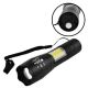 Ліхтарик акумуляторний ручний Bailong BL-29 діод T6 + COB зарядка від USB, ліхтарик led, водонепроникний. Зображення №3