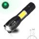 Ліхтарик акумуляторний ручний Bailong BL-29 діод T6 + COB зарядка від USB, ліхтарик led, водонепроникний. Изображение №7