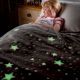 Плед, що світиться в темряві, плюшеве покривало Blanket kids Magic Star 150х100 см флісова ковдра. Колір: сірий. Изображение №9