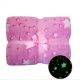 Плед, що світиться в темряві, плюшеве покривало Blanket kids Magic Star 150х100 см флісова ковдра. Колір: рожевий. Зображення №6