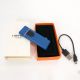 Електрозапальничка USB ZGP ABS, сенсорна електрична запальничка спіральна. Колір: синій. Изображение №8