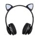 Бездротові навушники з котячими вушками та RGB підсвічуванням Cat VZV 23M. Колір: чорний. Зображення №3