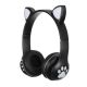 Бездротові навушники з котячими вушками та RGB підсвічуванням Cat VZV 23M. Колір: чорний. Зображення №15