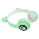 Бездротові навушники з котячими вушками та RGB підсвічуванням Cat VZV 23M. Колір: зелений. Зображення №8