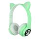 Бездротові навушники з котячими вушками та RGB підсвічуванням Cat VZV 23M. Колір: зелений. Изображение №18