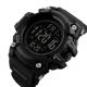 Годинник наручний чоловічий SKMEI 1384BK BLACK, водонепроникний чоловічий годинник. Колір: чорний. Изображение №3