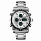 Годинник наручний чоловічий SKMEI 1389SI SILVER, брендовий чоловічий годинник. Колір: срібний. Изображение №2