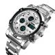 Годинник наручний чоловічий SKMEI 1389SI SILVER, брендовий чоловічий годинник. Колір: срібний. Зображення №5