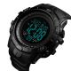 Годинник наручний чоловічий SKMEI 1475BK BLACK, військовий тактичний годинник. Колір: чорний. Изображение №5