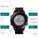 Годинник наручний чоловічий SKMEI 1508BKWT BLACK, годинник наручний електронний тактичний. Колір: чорний. Изображение №3