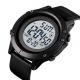 Годинник наручний чоловічий SKMEI 1508BKWT BLACK, годинник наручний електронний тактичний. Колір: чорний. Изображение №5