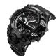 Годинник наручний чоловічий SKMEI 1586BK BLACK, водонепроникний чоловічий годинник, годинник спортивний. Колір: чорний. Зображення №4