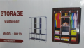 Складной каркасный тканевый шкаф Storage Wardrobe 88130, шкаф на три секции 130*45*175. Изображение №8