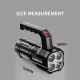 Портативный точечный ручной фонарь BL-X508, прожекторный, водонепроницаемый, с USB, 1200 мАч, черный. Зображення №4