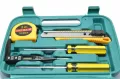 Набор инструментов для дома или гаража молоток, отвертки, пассатижи, рулетка, нож, в кейсе 9 в 1. Изображение №3