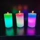 Декоративная восковая свеча с эффектом пламенем и LED подсветкой Candles magic 7 цветов RGB. Зображення №4