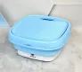 Портативная складная 8 ЛИТРОВ мини-стиральная машина Folding Washing Machine голубая. Изображение №3