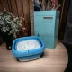 Портативная складная 8 ЛИТРОВ мини-стиральная машина Folding Washing Machine голубая. Изображение №5
