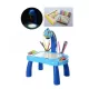 Детский столик проектор для рисования Projector Painting набор с проектором, 24 слайда, фломастеры Синий. Зображення №3