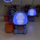 Детская настольная аккумуляторная LED лампа 3in1 Rabbit BLUE. Изображение №6