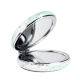 Дзеркало косметичне Cosmetic Mirror кишенькове подвійне кругле голографічне A87-58. Зображення №2