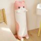 М'яка плюшева іграшка Довгий Кіт Батон котейка-подушка 50 см. Колір: рожевий. Зображення №2