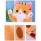М'яка плюшева іграшка Довгий Кіт Батон котейка-подушка 50 см. Колір: коричневий. Зображення №2