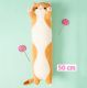 М'яка плюшева іграшка Довгий Кіт Батон котейка-подушка 50 см. Колір: коричневий. Зображення №12