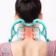 Ручной мультироликовый массажер для шеи и тела Neck Stretcher с вращающимися 360° рельефными роликами. Изображение №6