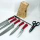 Набір ножів Rainberg RB-8806 на 8 предметів з ножицями та підставкою з нержавіючої сталі. Колір: червоний. Изображение №7