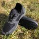 Чоловічі кросівки із сітки 44 розмір. Модель 45612. Колір: чорний. Изображение №4