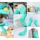 Силіконові рукавички Magic Silicone Gloves Pink для прибирання чистки миття посуду для будинку. Колір: бірюзовий. Изображение №2