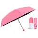 Компактна парасолька в капсулі-футлярі Рожевий, маленька парасолька в капсулі. Колір: рожевий. Зображення №10