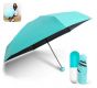 Компактна парасолька в капсулі-футлярі синій, маленька парасолька в капсулі. Колір: блакитний. Изображение №6