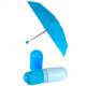 Компактна парасолька в капсулі-футлярі синій, маленька парасолька в капсулі. Колір: блакитний. Зображення №21
