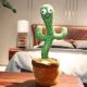 Танцюючий кактус співаючий 120 пісень з підсвічуванням Dancing Cactus TikTok іграшка Повторюшка кактус. Зображення №3